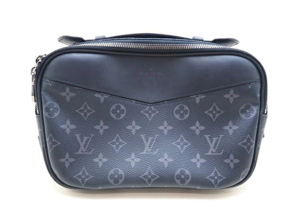 LOUIS VUITTON Body Bag Bum Monogram Eclipse Black